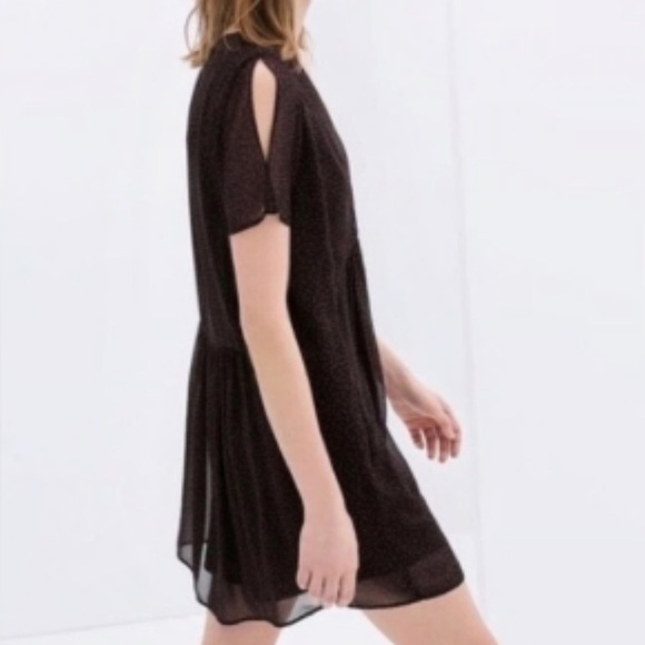 Zara Basic Star Print Dress. Pre-Owned. - Picture 2 of 9